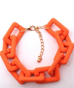 Matt Color Chain Bracelet BL700002 ORANGE
